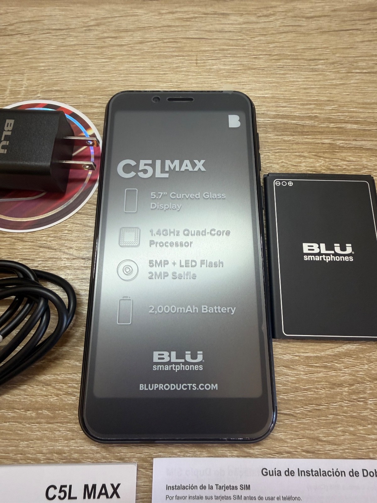 BLU C5L Max 5.7” Smartphone 2gb/16gb – Brand New Unlocked