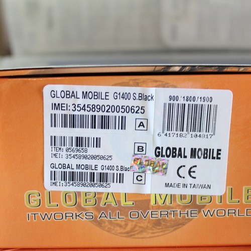 Unlocked World Wide Phone Global Mobile G1400 International Dual Sim In Box