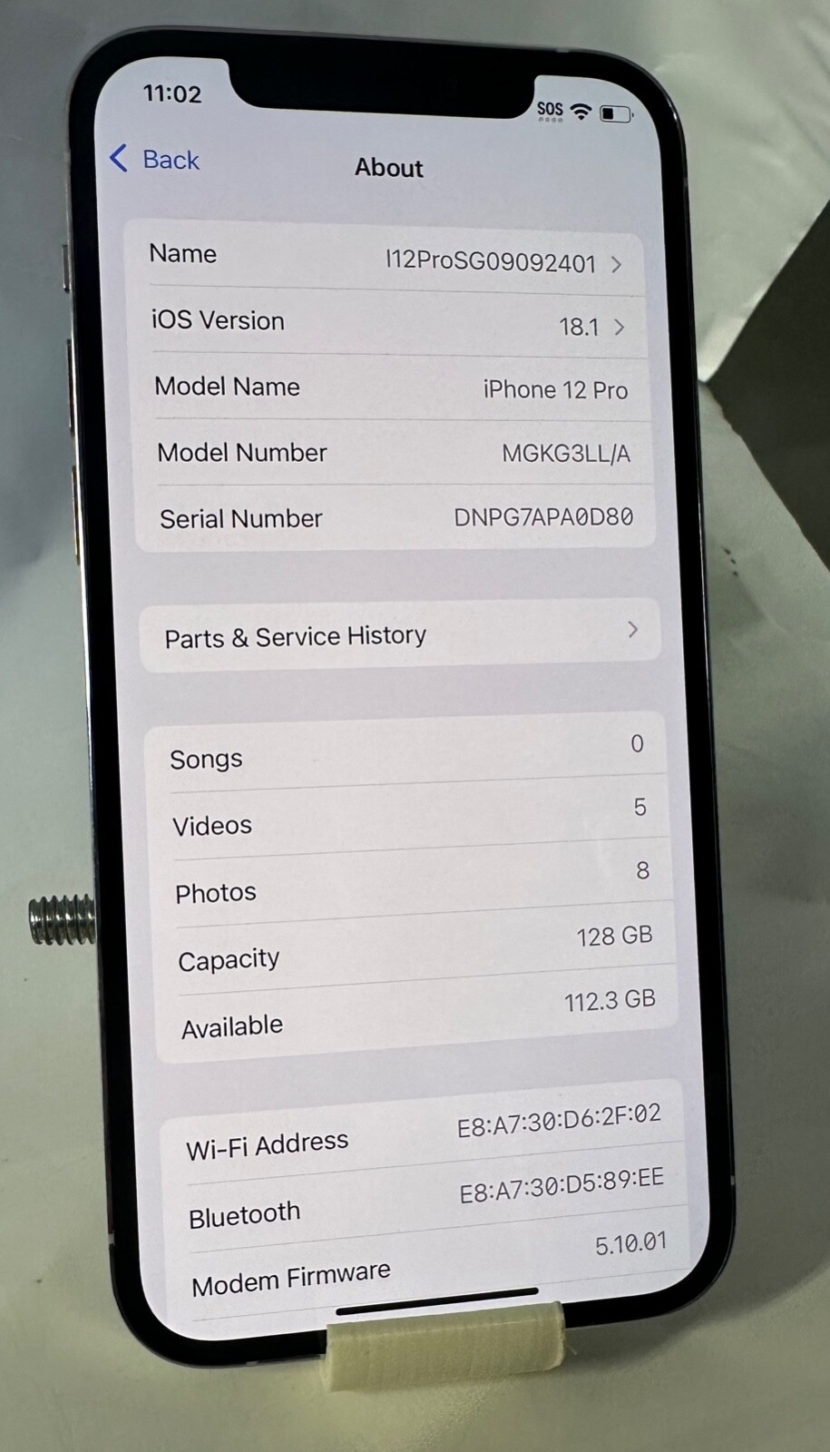 Apple iPhone 12 Pro – 128 GB – Silver (Unlocked) – *REPAIRED, READ DESCRIPTION*