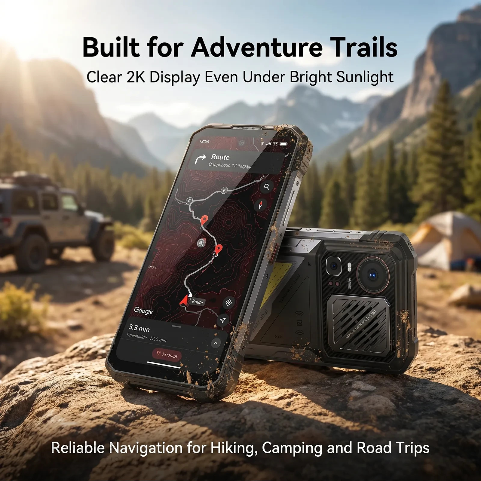Rugged Smartphone HOTWAV Hyper 8 Pro 5G 12000 mAh 32GB+512GB 108MP 6.8in Phone