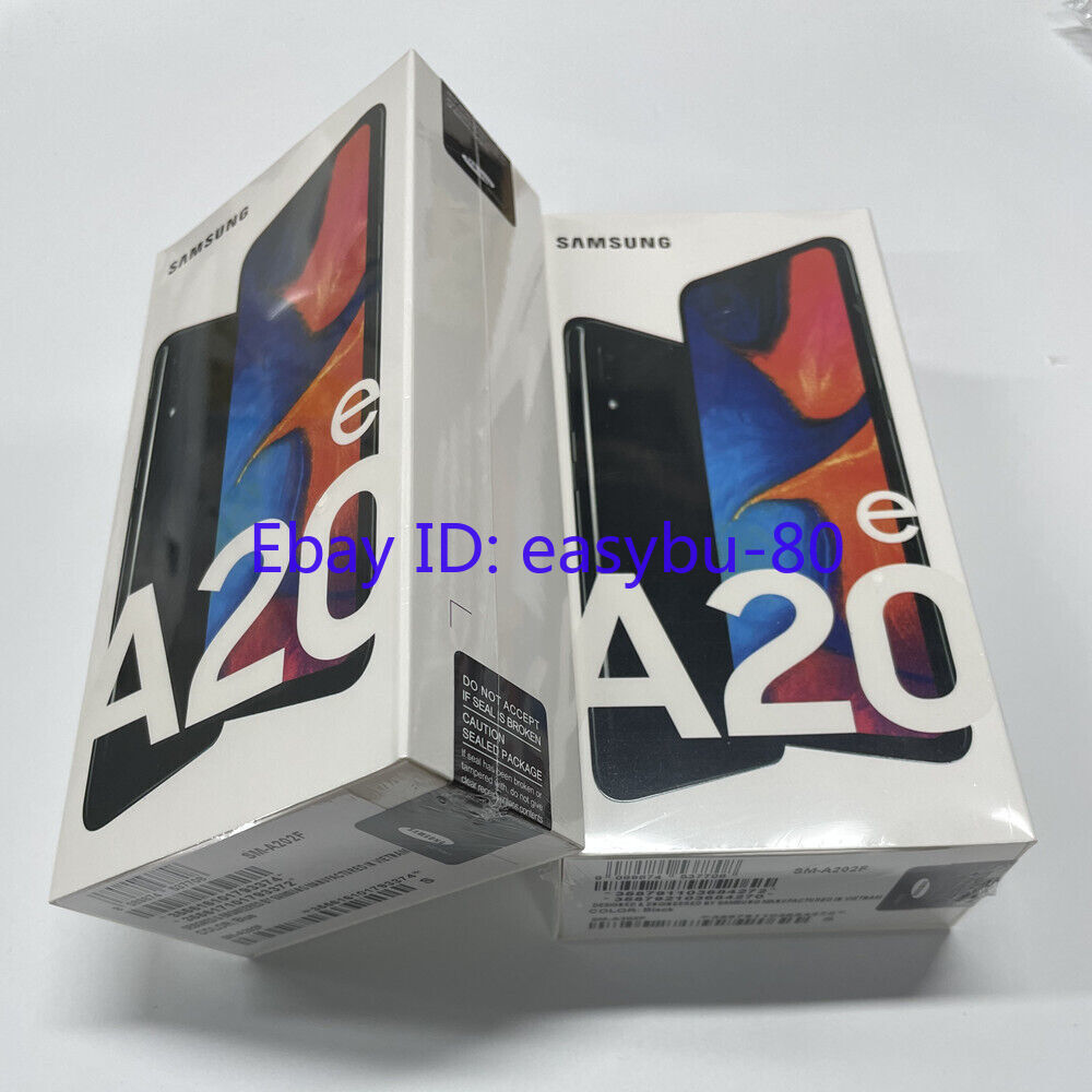 Unlocked Samsung Galaxy A20e A202F/DS 32GB+3GB Dual SIM Multicolor New Sealed