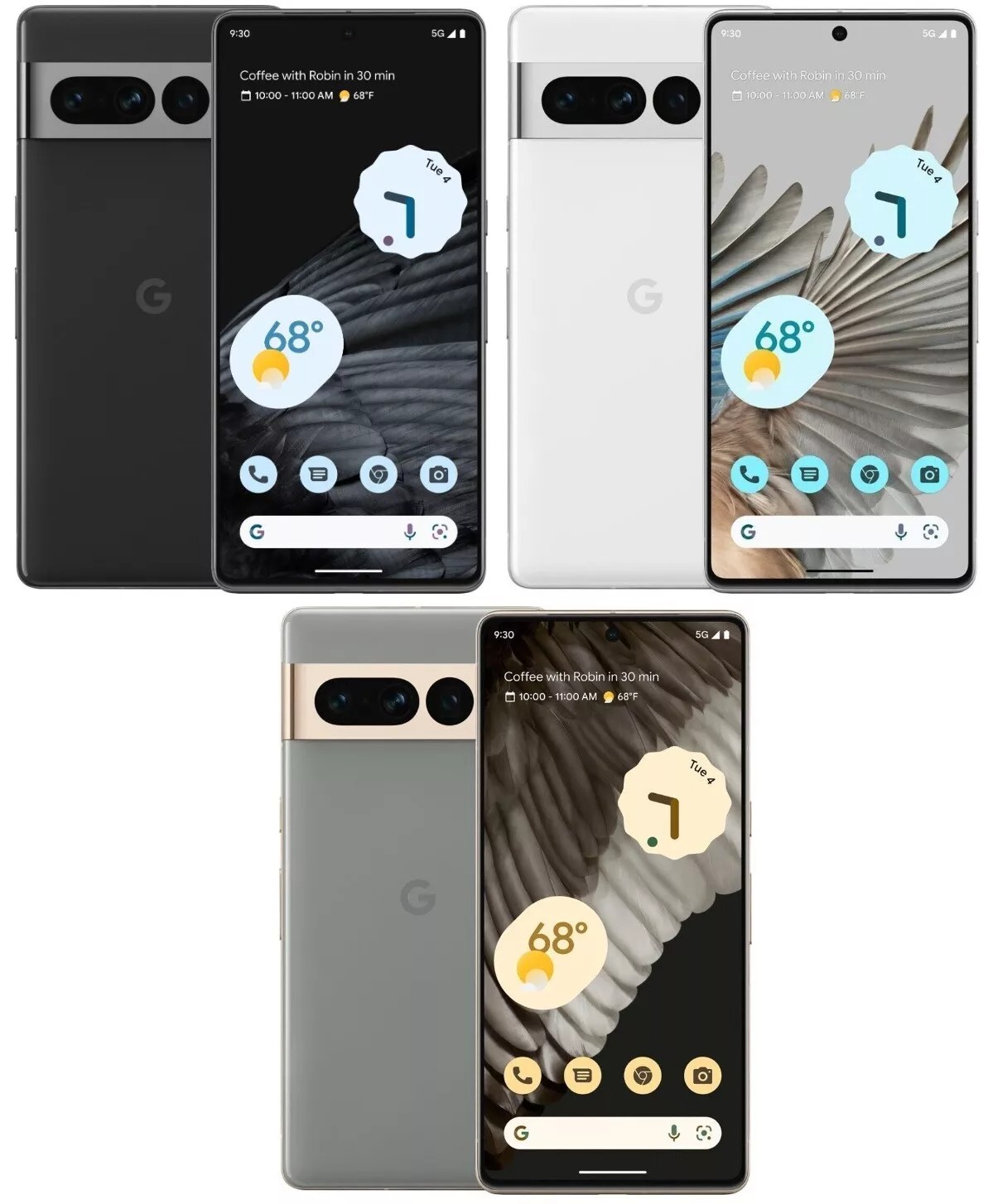New sealed Google Pixel 7 PRO 5G 128GB 256GB 512GB Factory Unlocked GSM + CDMA