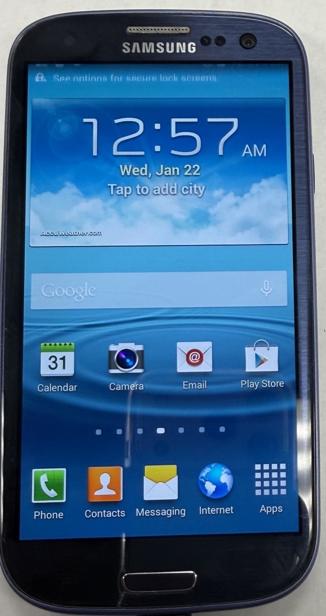 Samsung Galaxy S III Verizon – 16 GB – Blue (Verizon) 0623-01