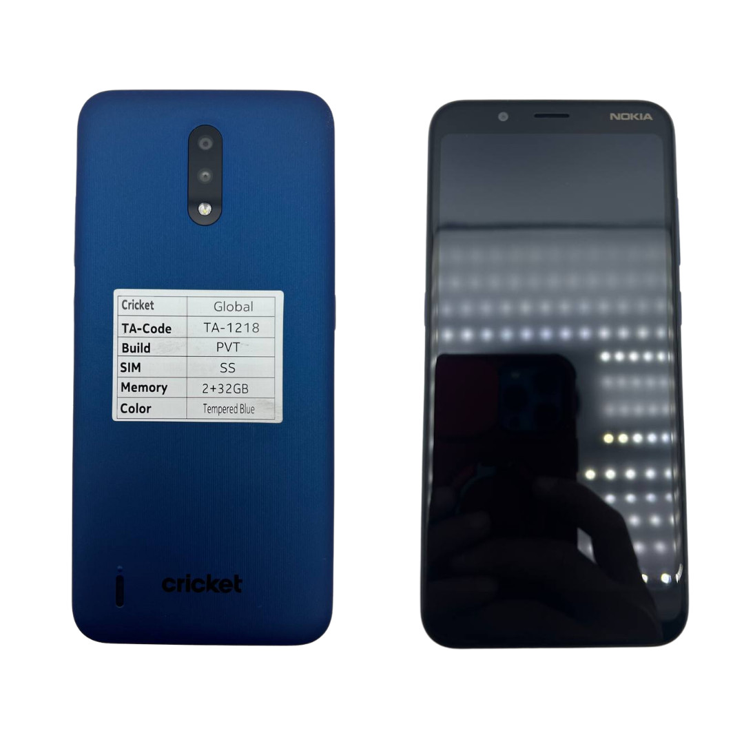 Nokia C2 Tava TA-1218 32GB 2GB RAM Blue 4G LTE Android Phone Cricket Locked