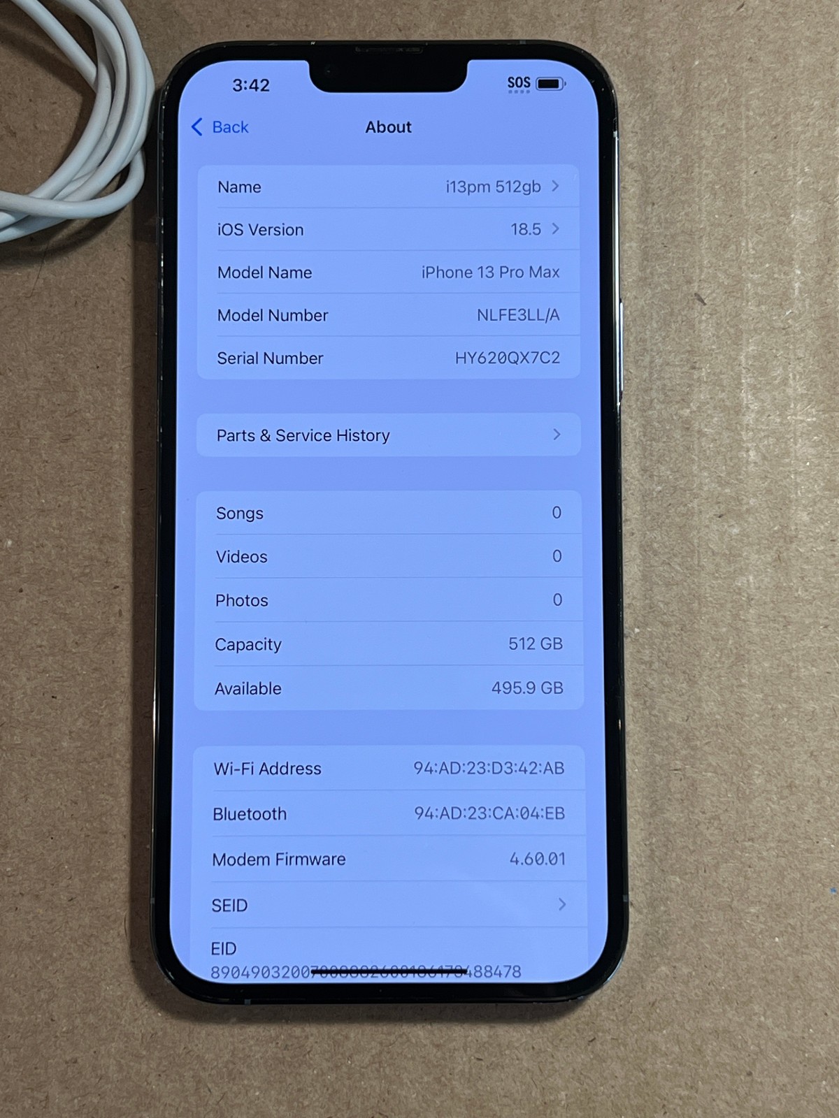 Apple iPhone 13 Pro Max 512GB Sierra blue Unlocked A2484 READ