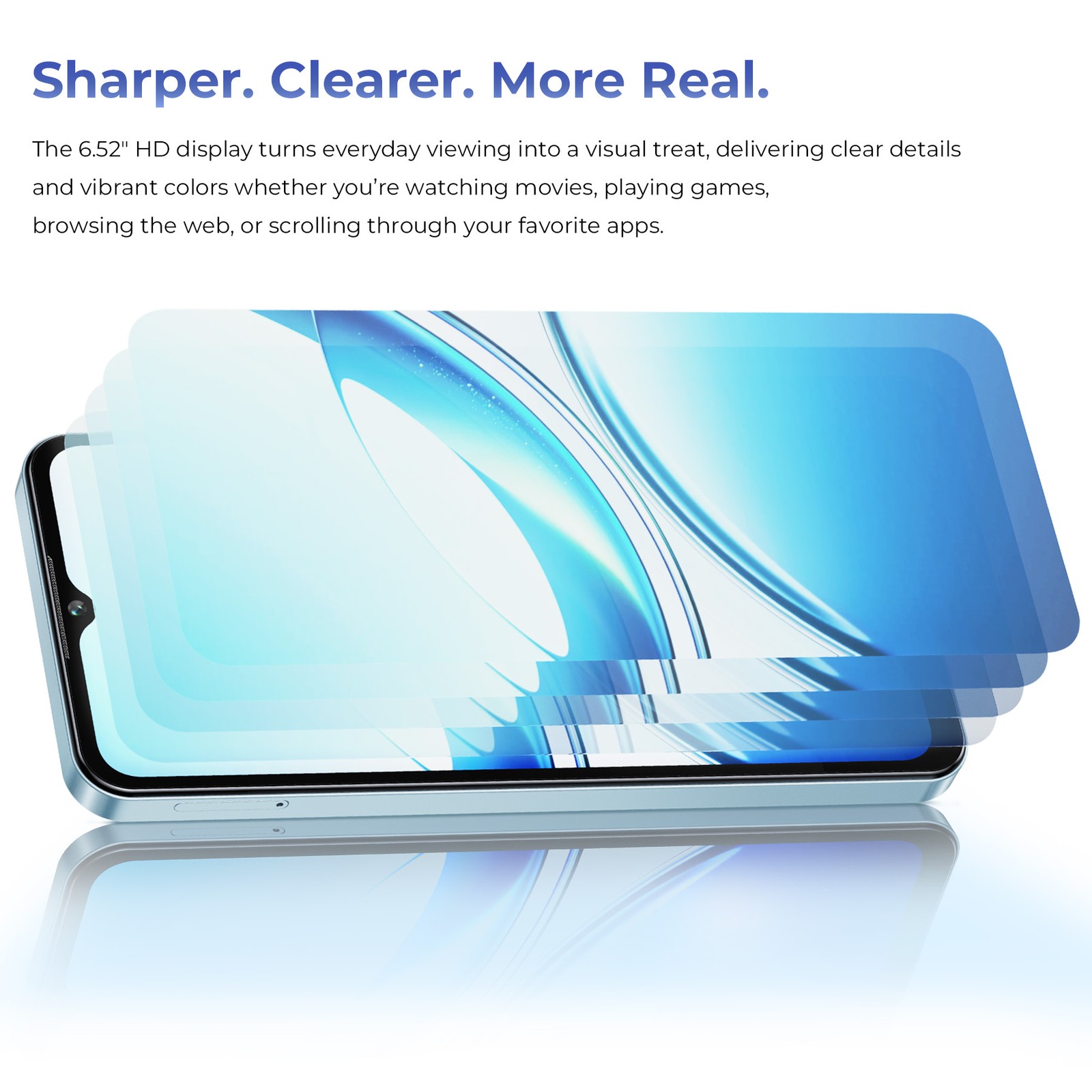 New OUKITEL C5 Smartphone 4GB+256GB 5000mAh Dual SIM 6.52″ Android 14 Handy GPS