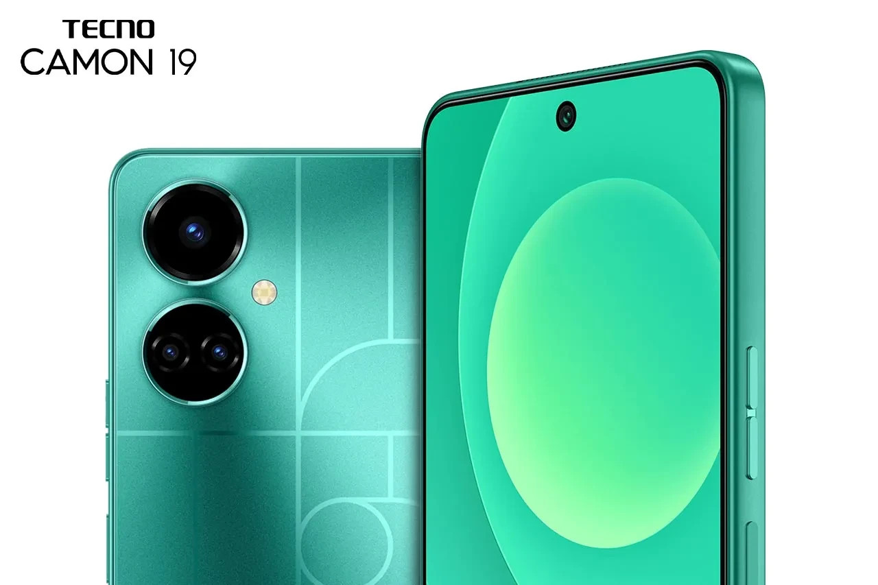 TECNO Camon 19 Model C16n (6GB RAM, 128GB Storage, Color: Green & White)
