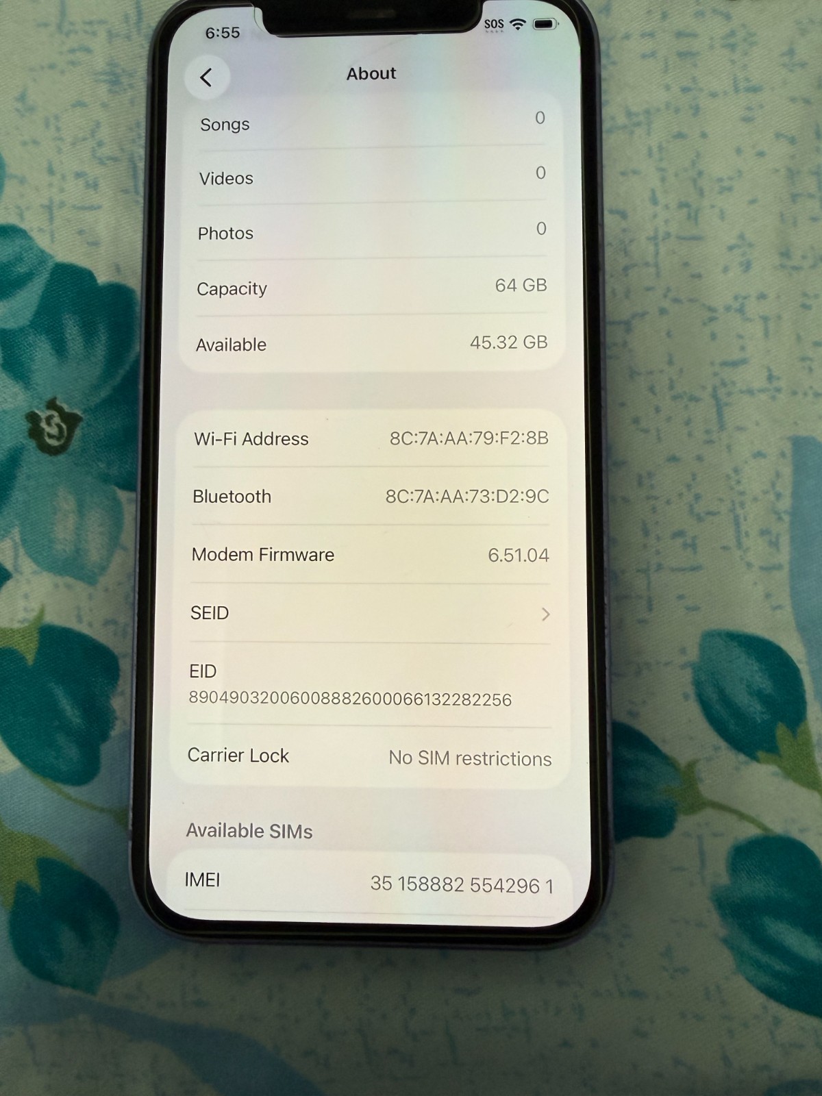 Apple iPhone 12 – 64GB – Unlocked Light Purple