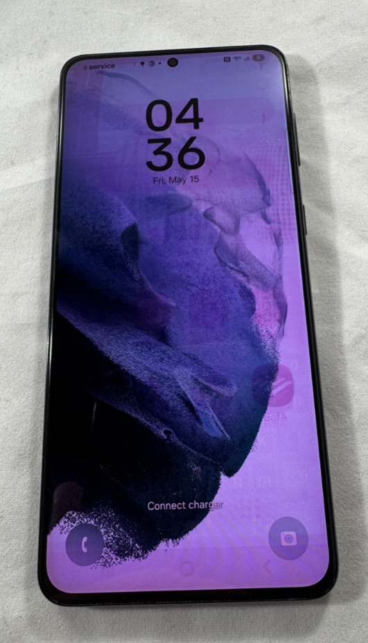 SAMSUNG GALAXY S21+ PLUS 5G SM-G996U 128GB PHANTOM BLACK (HEAVY SCREEN BURN)