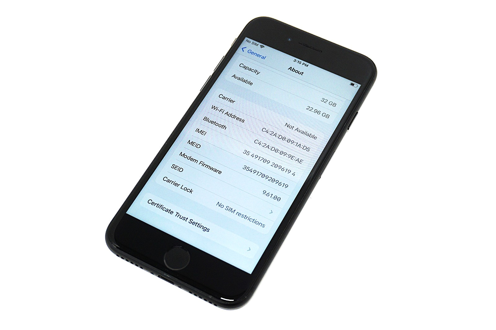 Apple iPhone 7 32GB Black Factory Unlocked A1660 Smartphone 100% Battery Health