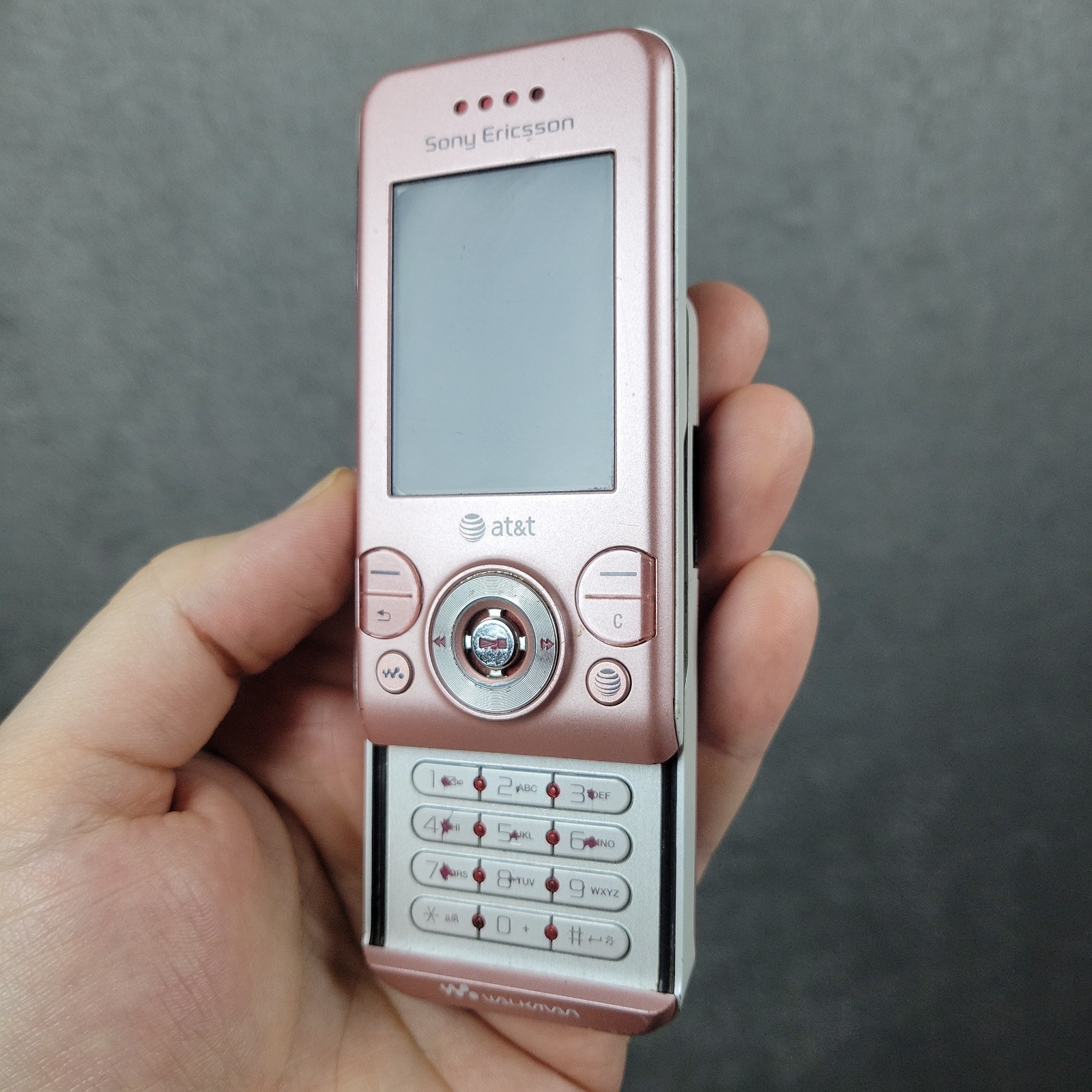 Sony Ericsson Walkman W580i Pink AT&T Slider Cell Phone Tested Works Rare