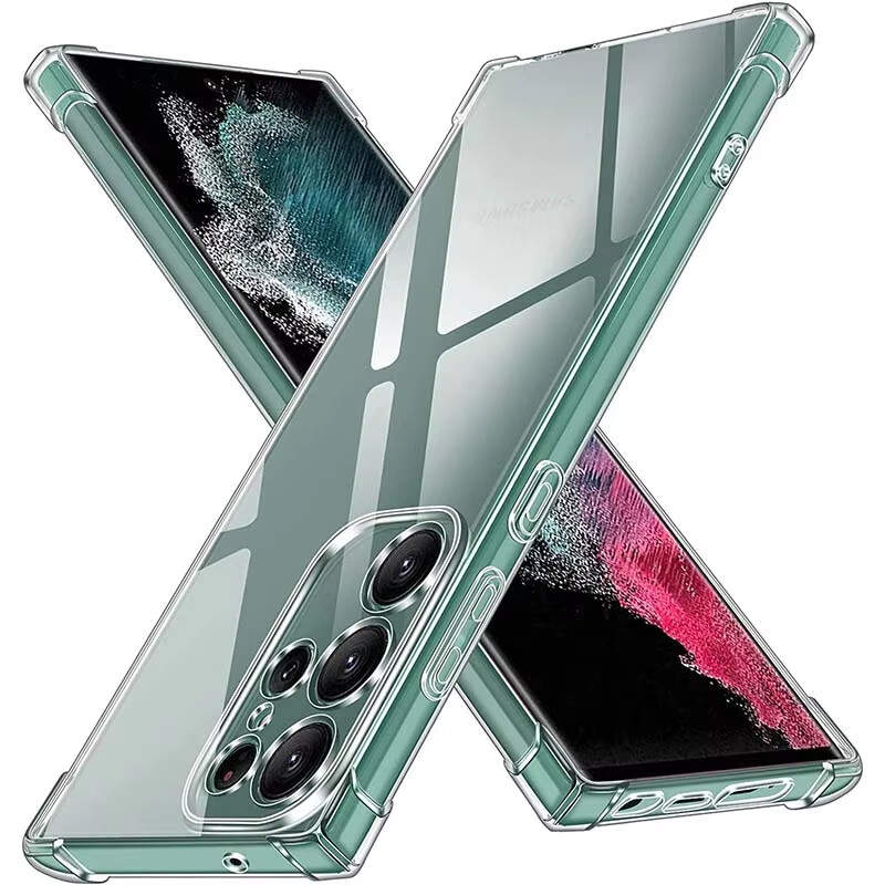 For Samsung Galaxy Note 20 S24 S23 S22+ S21 5G Clear Shockproof Phone Case Cover